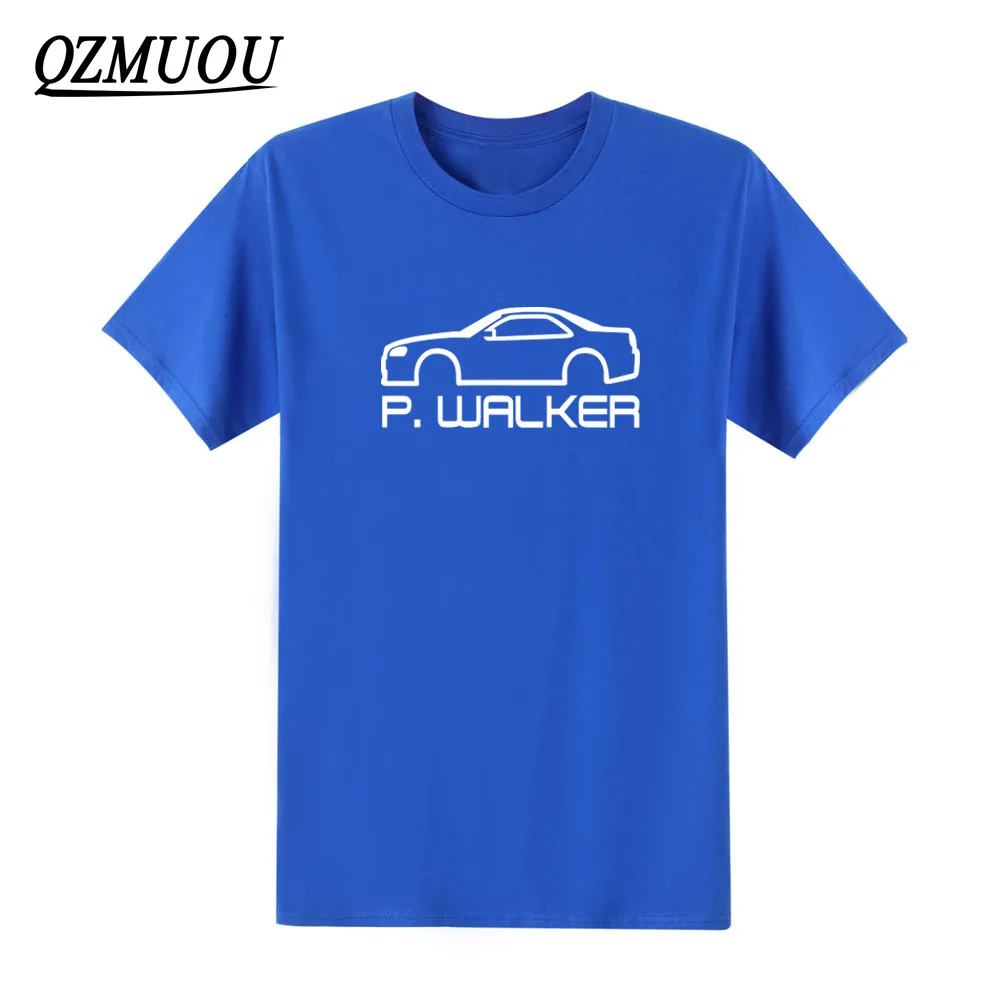 Футболка мужская с принтом Форсаж 7 Пол Уокер модная повседневная хлопковая