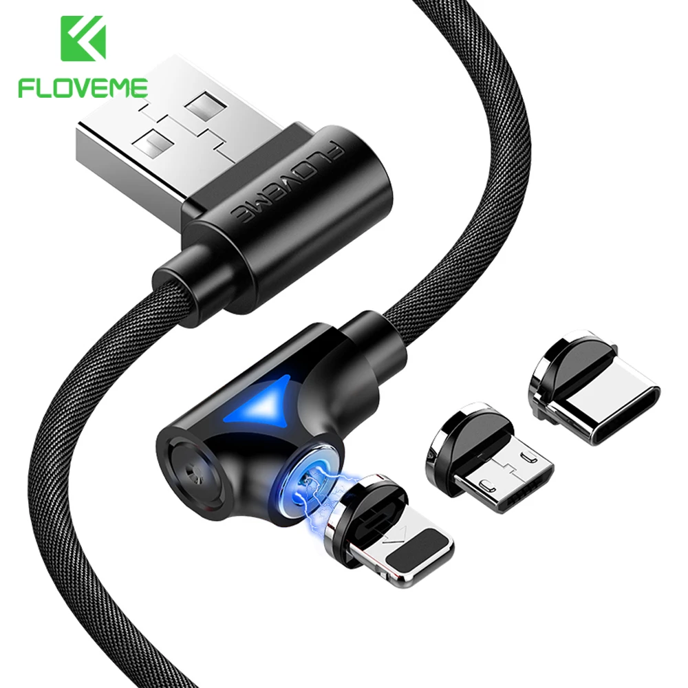 FLOVEME Магнитный USB кабель для iPhone Xiaomi Redmi Note 7 Android мобильный телефон usb зарядный шнур