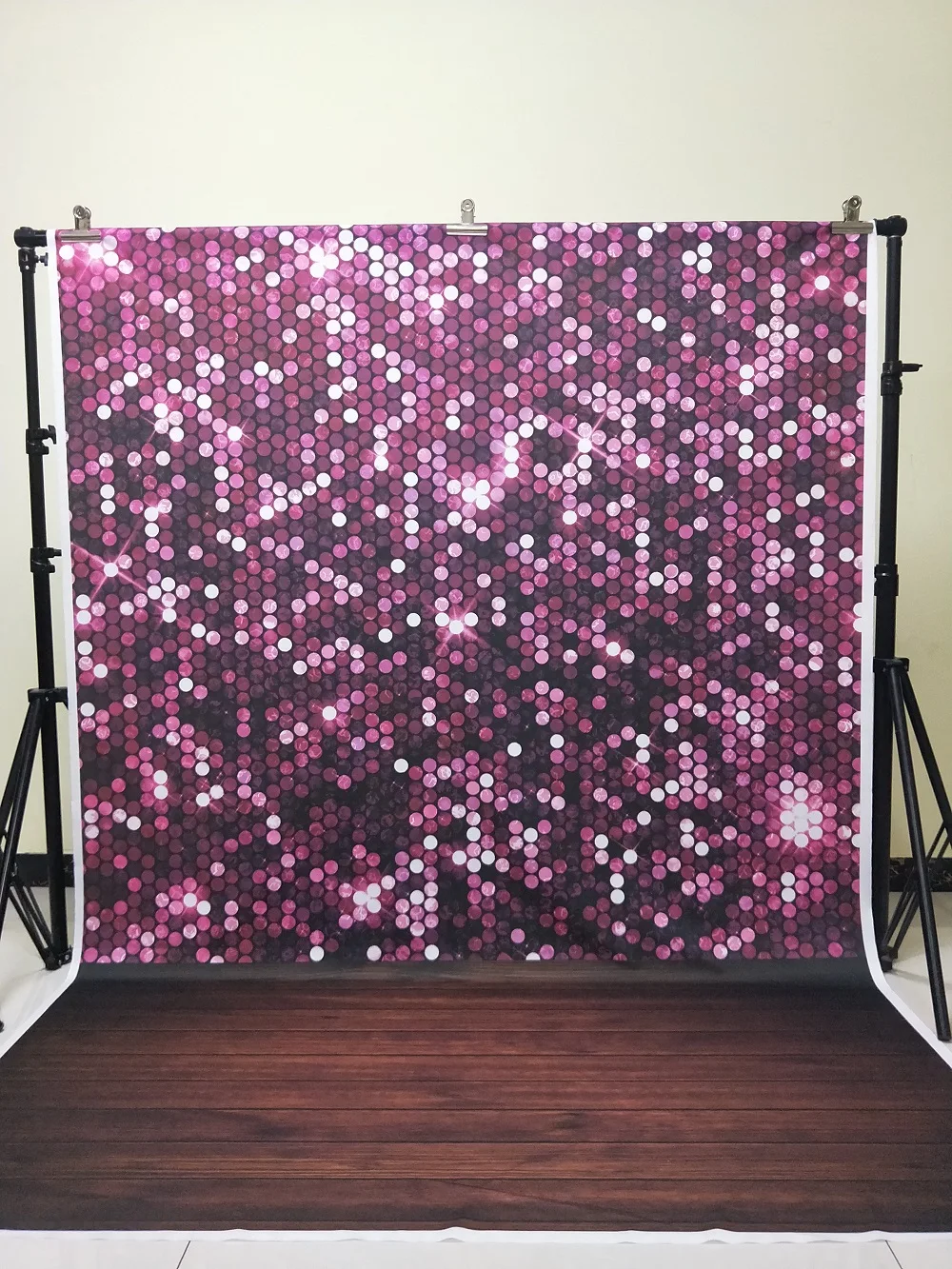 

HUAYI 5x7ft photography backdrop sequins backdrops for photography wood floor cotton no wrinkles washable reuse backdrops D-8040