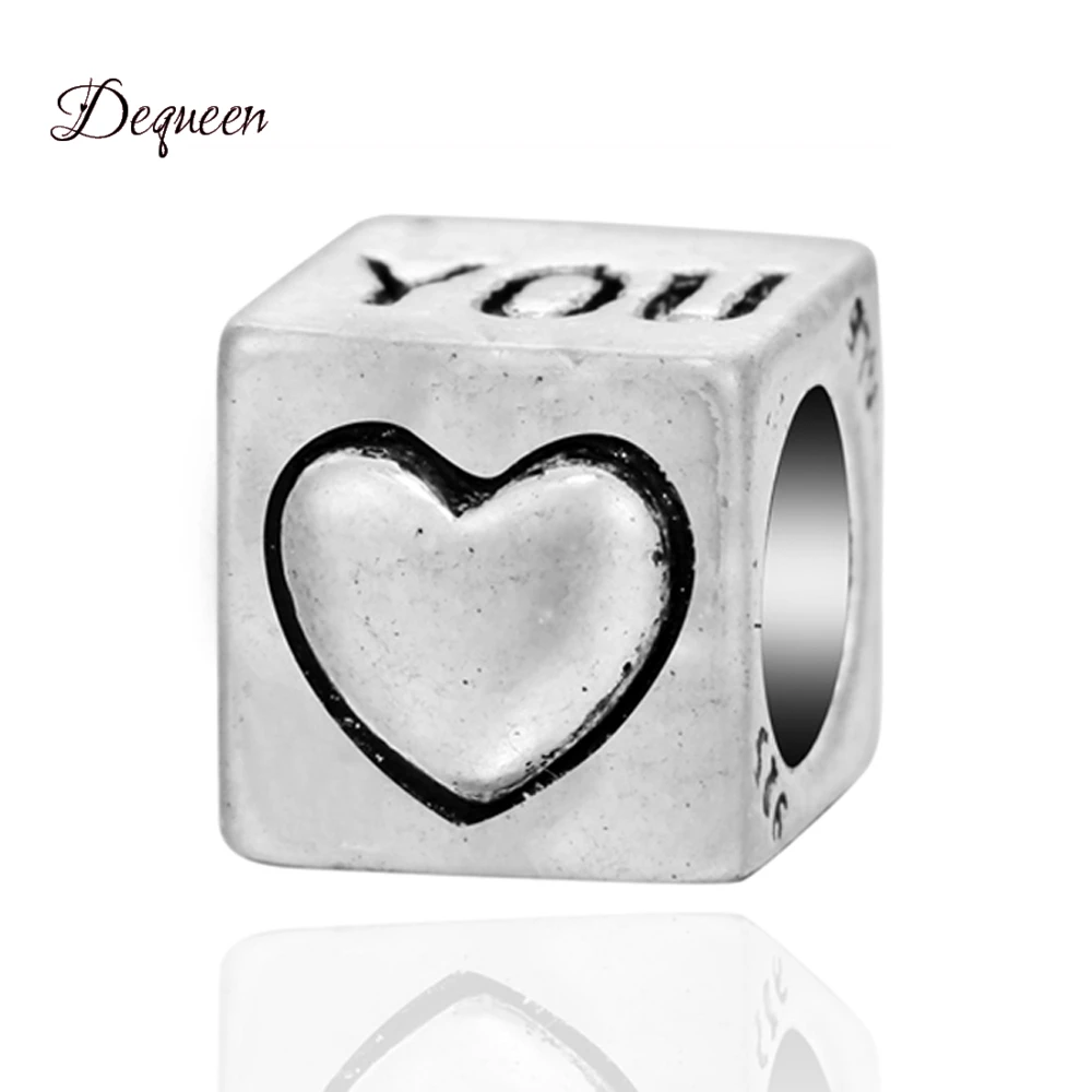 Dequeen милые Подвески с бантиком бусы I love You оптовая продажа семейные для женщин