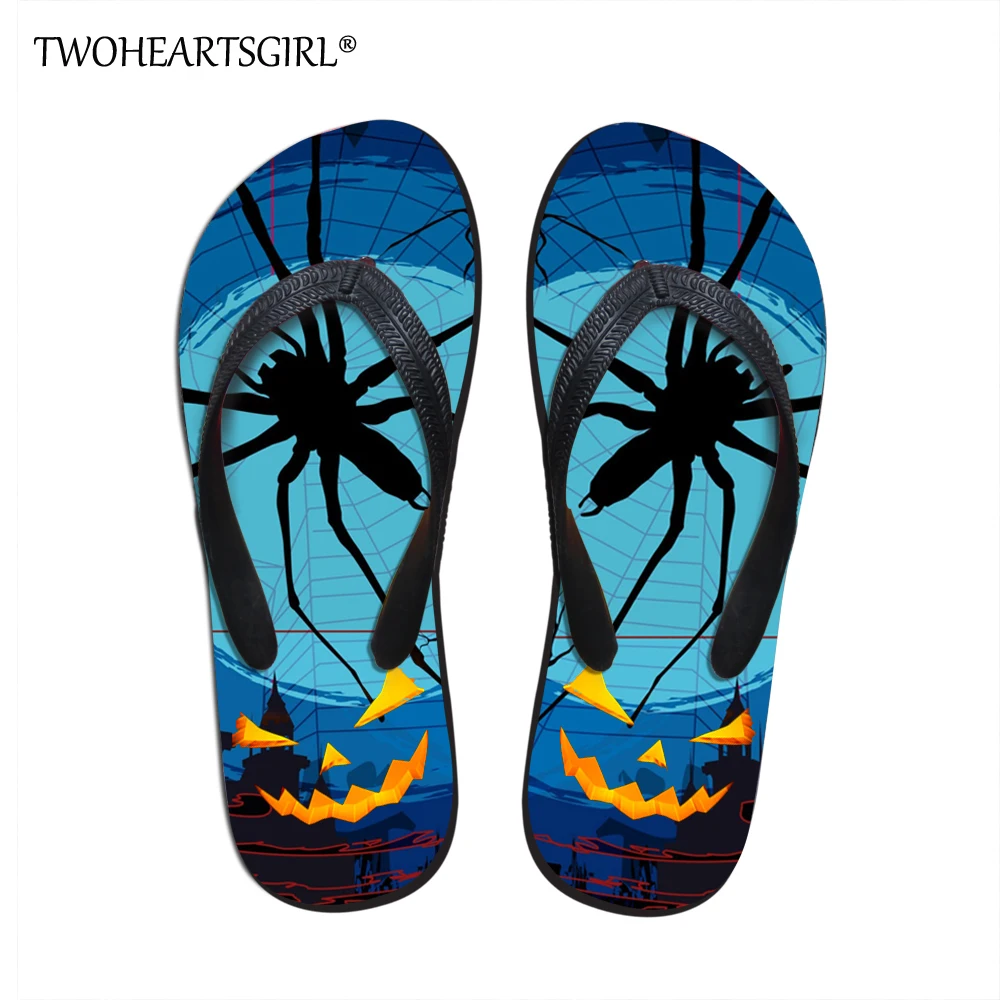 

Шлепанцы twoheart sgirl для мальчиков-подростков, повседневные мягкие пляжные тапочки, на плоской подошве, с рисунком паука, летние