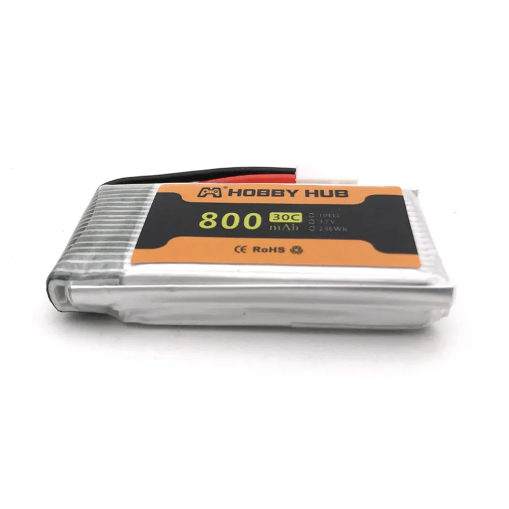 Литий-полимерная батарея 3.7V 800mAh для запасных частей квадрокоптера Syma X5B X5C X5SC X5SW M68 CX-30 K60 V931RC.