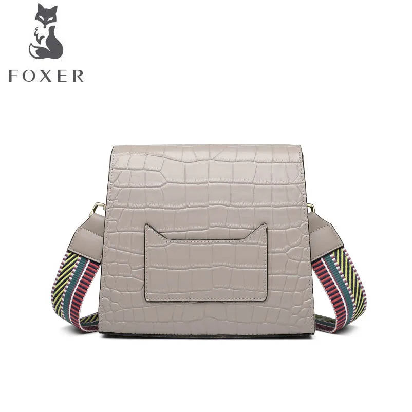 FOXER 2019 Новая мода Дикий корейский темперамент сумка маленькая квадратная посылка