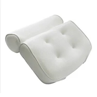 bath pillow non slip bathtub headrest soft waterproof bath pillows with suction cups easy to clean bathroom accessories