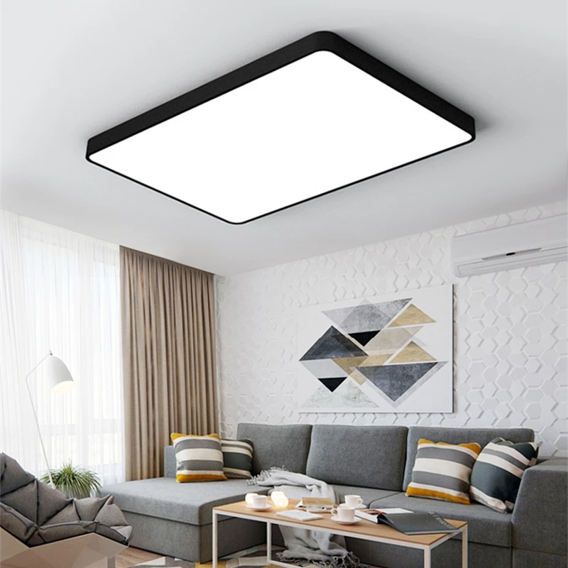 Прямоугольная светодиодная люстра Офисная Люстра для супермаркета торговый