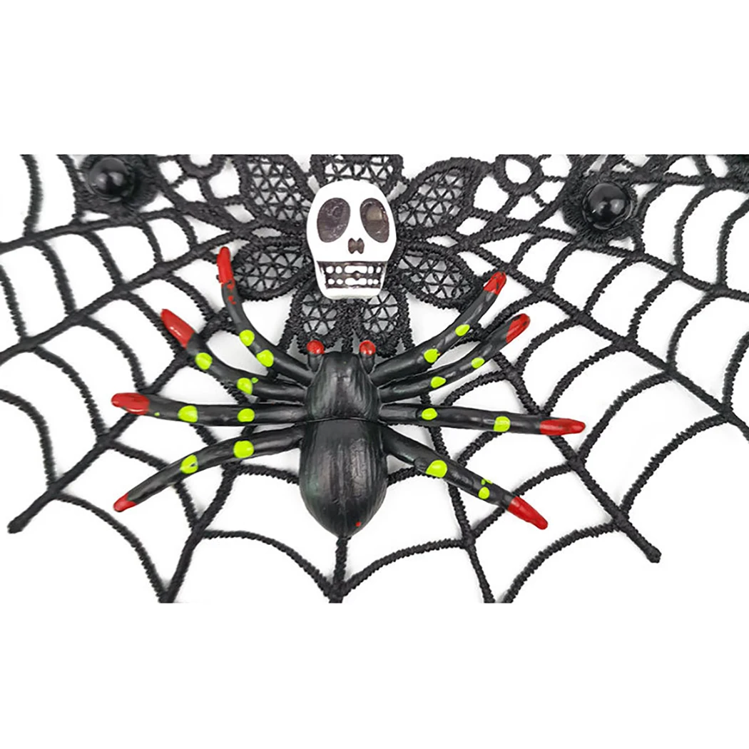 Women Halloween Spider Cobweb Chokers Crystal Lace Neck Choker Party Necklace Gothic Steampunk Jewelry |