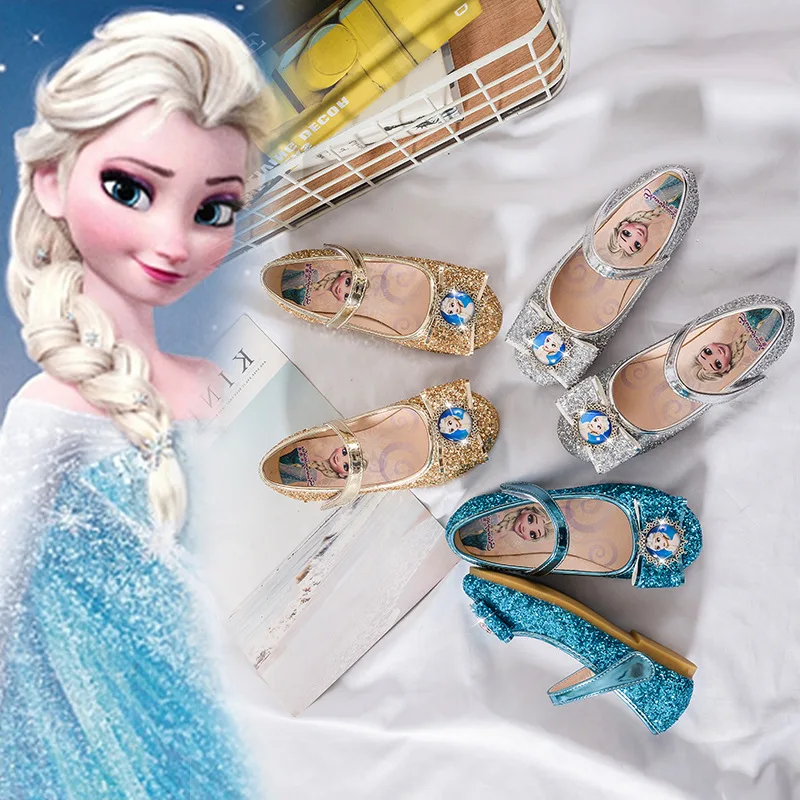Disney 2019 Новый принцессы из мультфильма “Холодное сердце” обувь маленькая