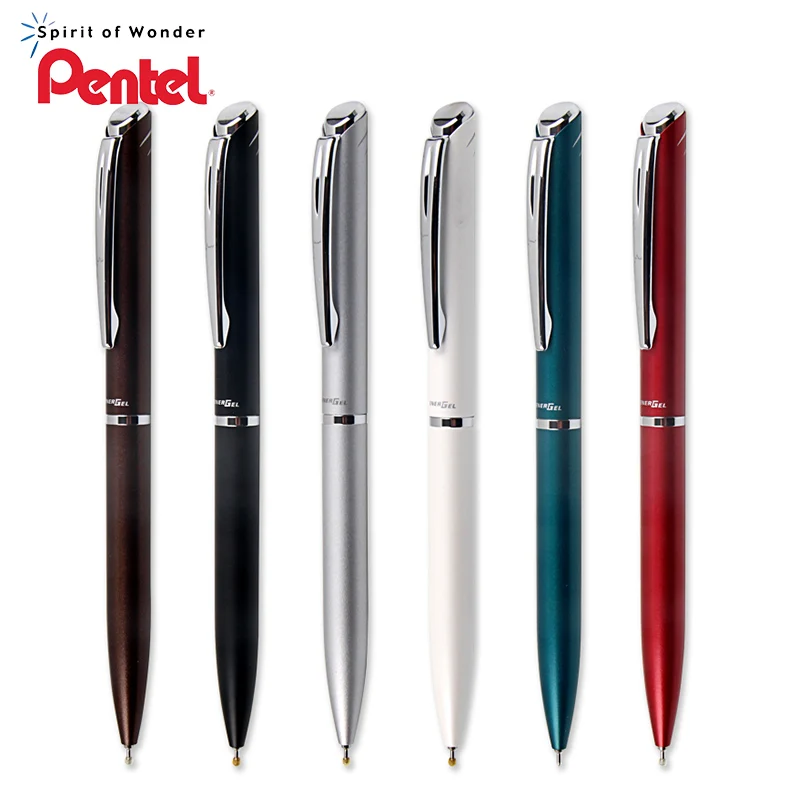 Ручка шариковая Pentel BLN2005 с гелевыми чернилами Быстросохнущий металлический