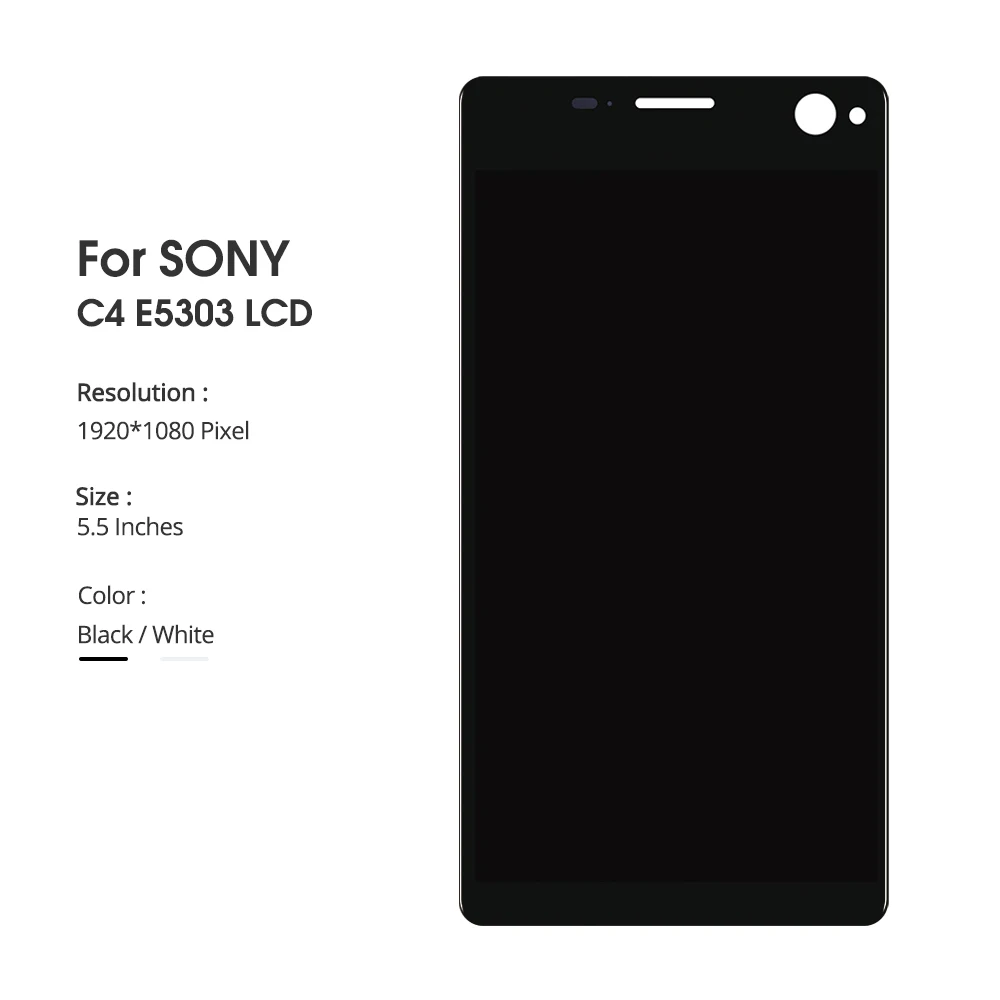ЖК экран 5 дюйма для Sony Xperia C4 E5303 E5306 E5333 E5343 E5353 E5363 дисплей с сенсорным экраном и
