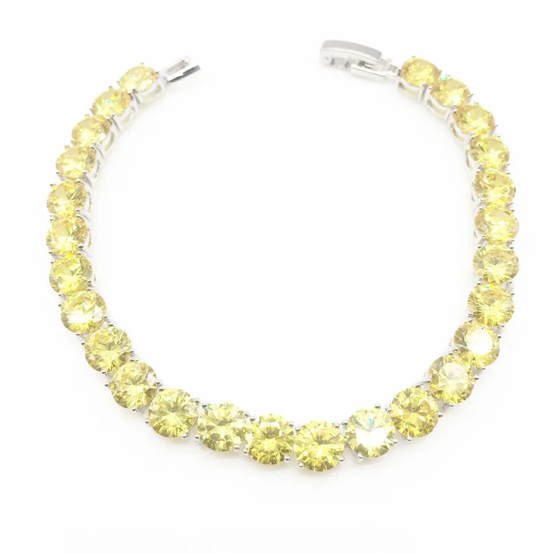 Свадебные ювелирные наборы из жёлтого циркония серебро 925 пробы|Ювелирные