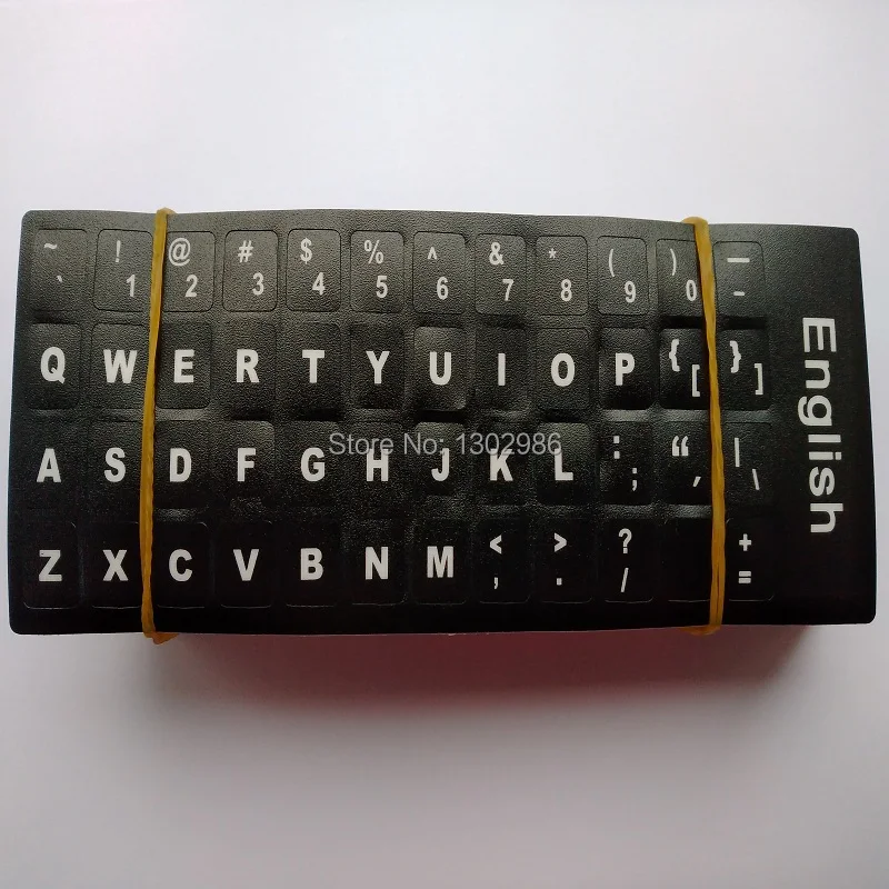 

1000pcs/lot English Keyboard Layout Stickers For Laptop/Desktop Computer Keyboard 10 inch Or Above Tablet PC Free shipping DHL