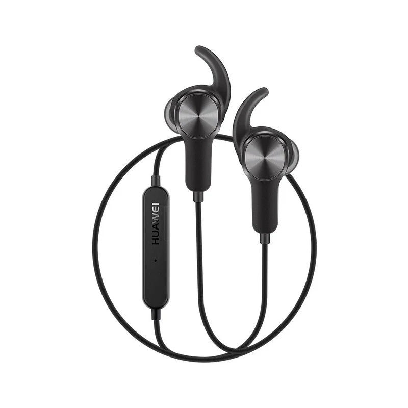 Original Huawei Sport Bluetooth Headset AM60 CSR Apt-X Music Life Waterproof Mic Control Wireless Earphones for Android IOS - Цвет: Черный