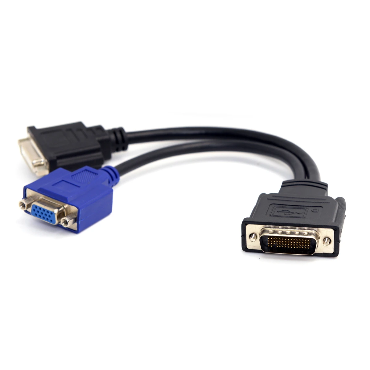 

CY DMS-59 Male to DVI 24+5 Female & VGA RG 15pin Female Splitter Extension 15cm