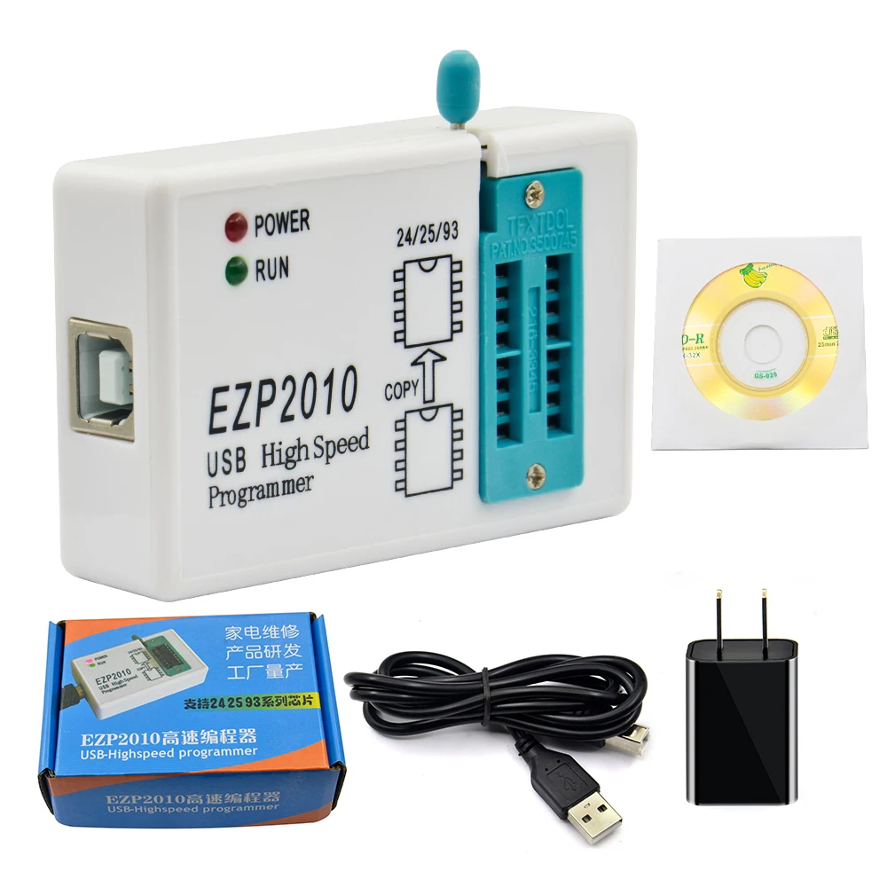 EZP2010 Высокоскоростной USB SPI программатор поддержка 24 25 93 EEPROM 25 флэш-чип биос EZP2010 usb программатор EPROM программатор