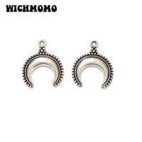 new fashion 20 pieces 1517mm zinc alloy moon shape charms pendants diy necklaces bracelets jewelry accessories pj528