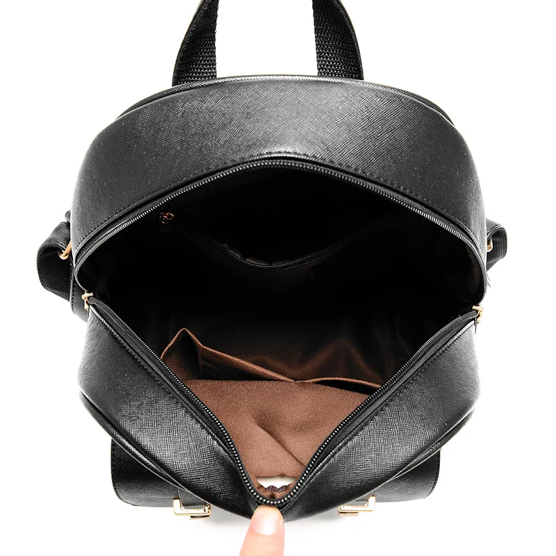YONGBONG 2 шт./компл. Модные женские рюкзаки в простом стиле кожаные школьные сумки
