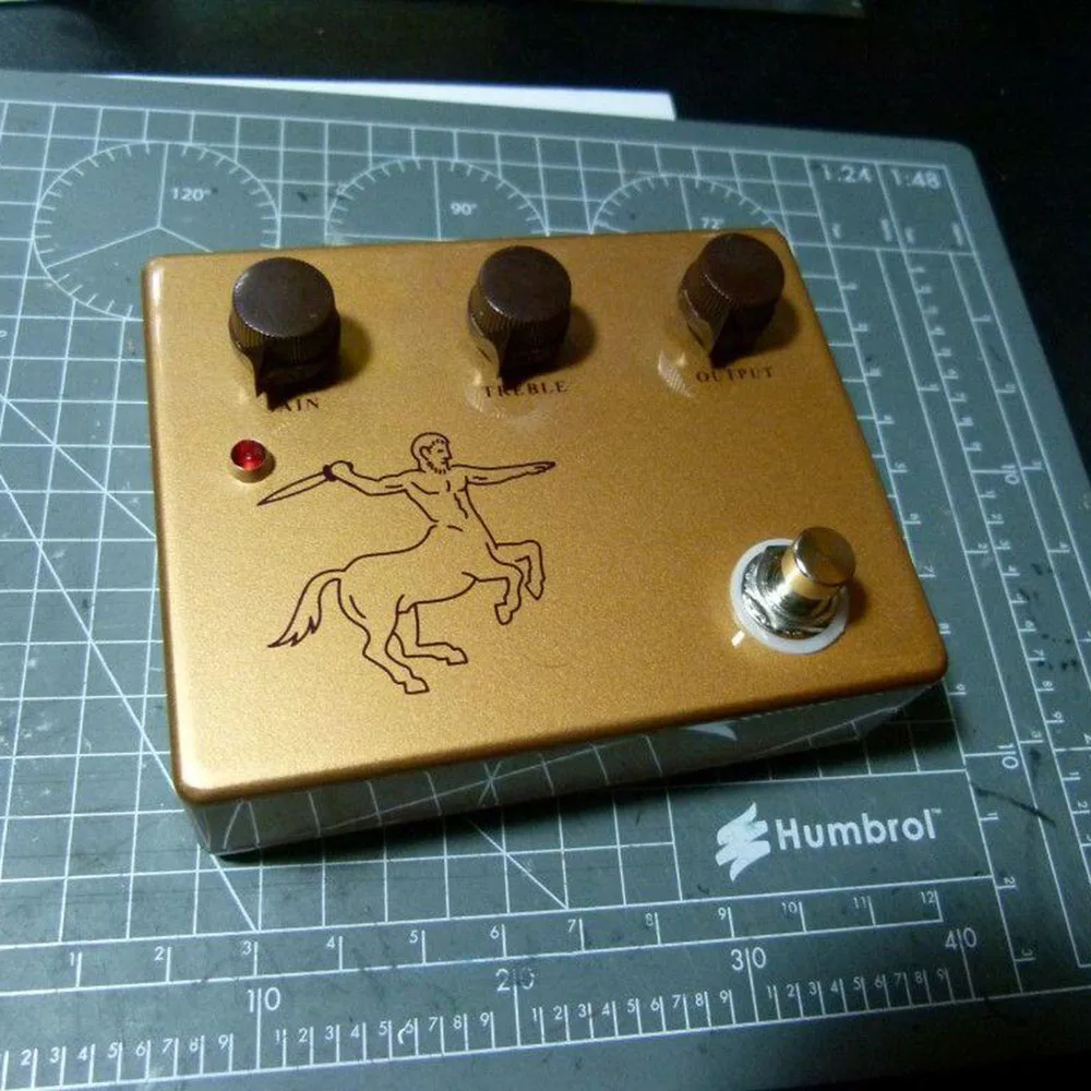 Классический золотой цвет ручной работы Klon Overdrive кентавры Педальный
