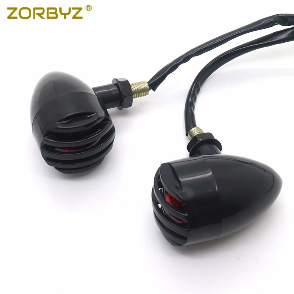 Черные мотоциклетные задние стоп-сигналы ZORBYZ для Harley Sportster 883 1200 XL Bobber Honda Yamaha |
