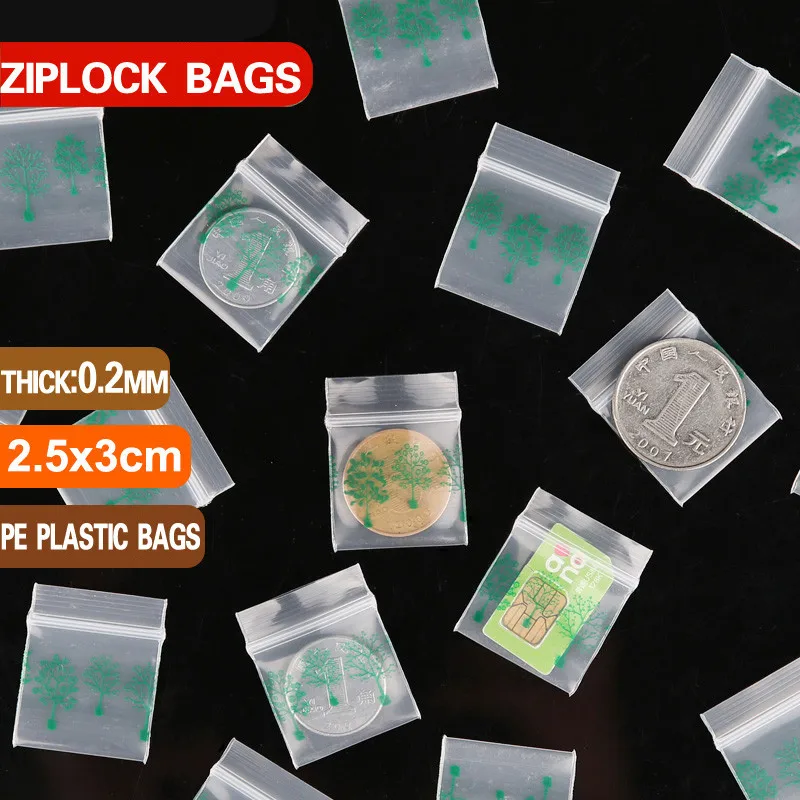 Толстые 0,2 мм маленькие цвета пластиковые сумки на молнии Ziplock сумка Ziplock Pill Pack сумки мини-пакеты на молнии пластиковые упаковочные сумки