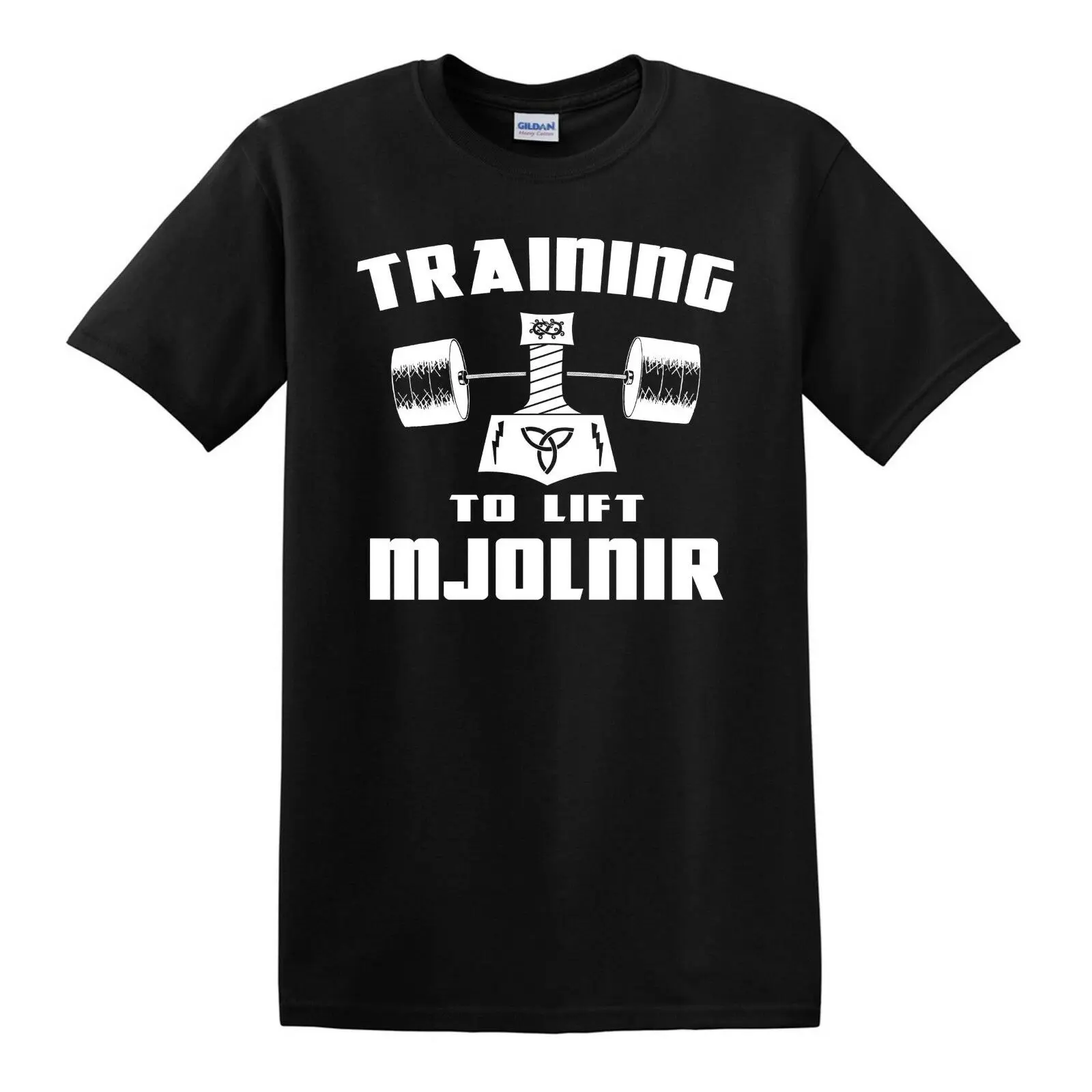 Обучение для того чтобы поднять футболка Mjolnir S до 6XL пауэрлифтинга Одина Добро