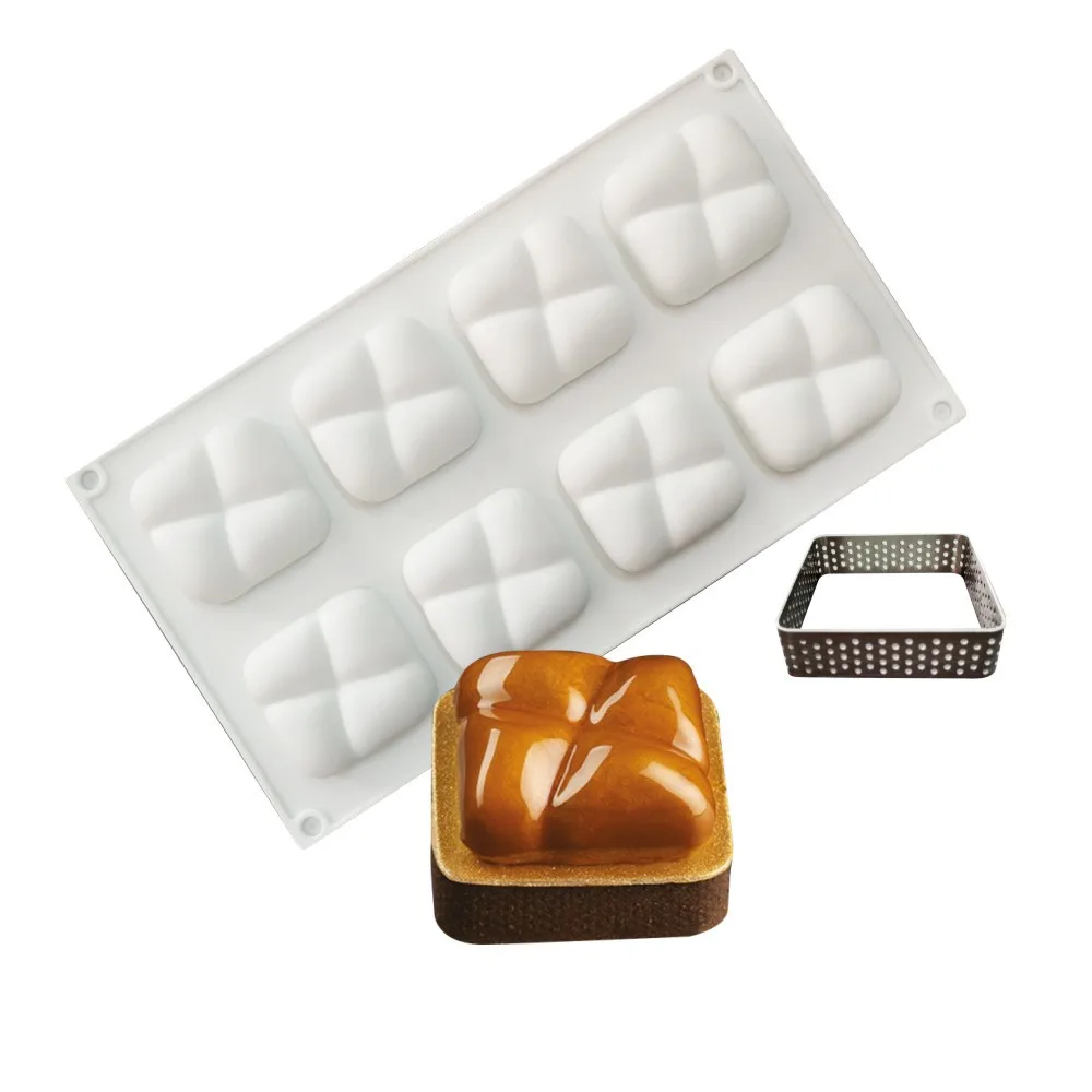 

Filbake 8 Holes Silicone Stone Square Molds Truffle Chocolates Mold For Baking Cake Decorating Tools Dessert Ice Pudding Mould