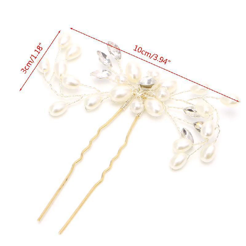 

Festival Wedding Hair Accessories Bridal Hair Stick Floral Hairpin Beautiful Headdress Plait Hair Clip Vine Accessories
