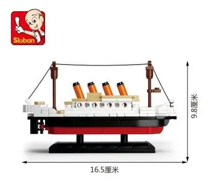 Sluban 0577 RMS Совместимость Титаник круиз город корабль 3d модель лодки строительные