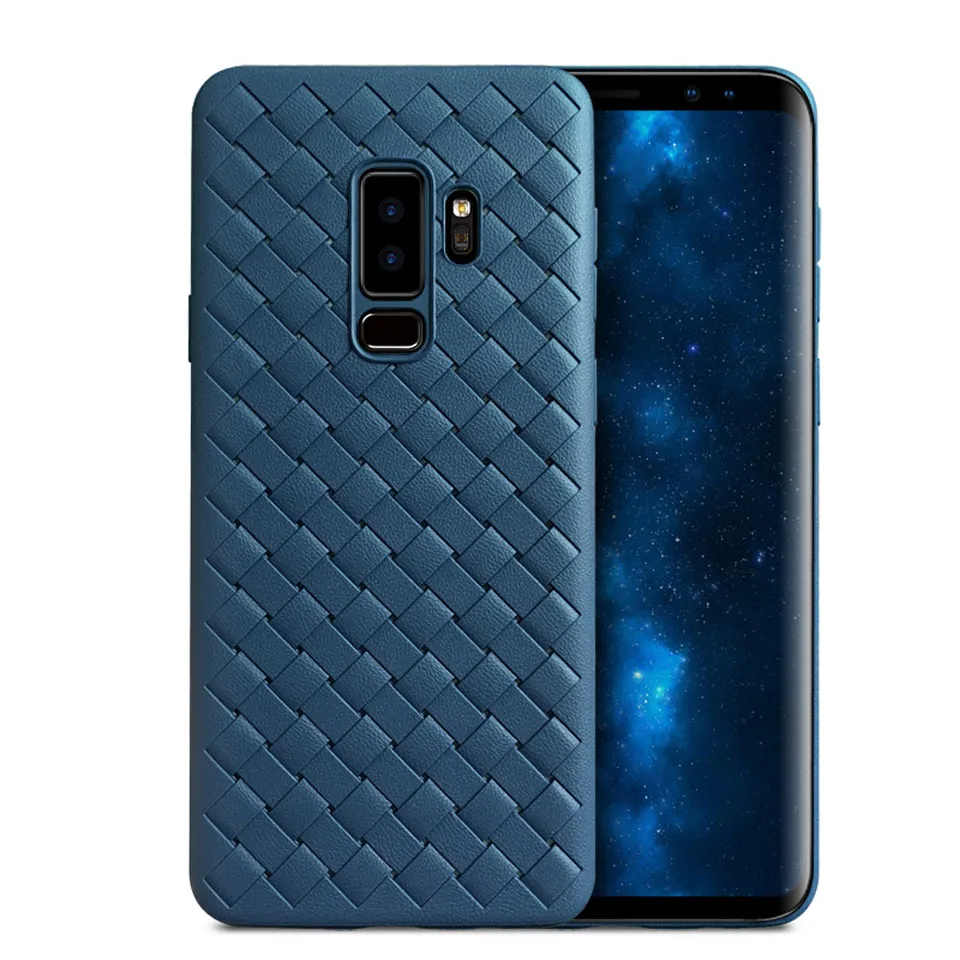 3D Weave Silicone Case For Samsung Galaxy S9 Plus S10 Lite S8 Note 9 8 A5 A7 2017 A8 J4 J6 J7 J8 2018 Cover TPU Soft Phone Cases |