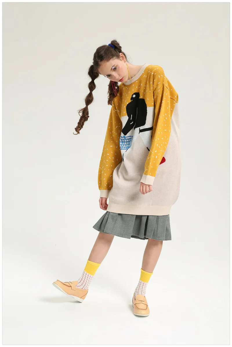 

Street series men's women's socks original illustration cartoon Japanese spring and autumn winter combed cotton personality