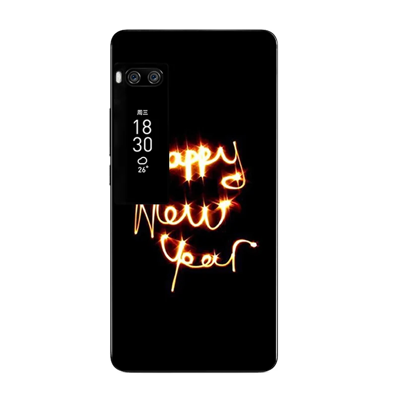 Чехол для телефона Meizu Pro6 7 Plus, силиконовый чехол для Meizu MX4 Pro, прозрачный чехол для Meizu Pro5, чехол из ТПУ с рисунком нового года