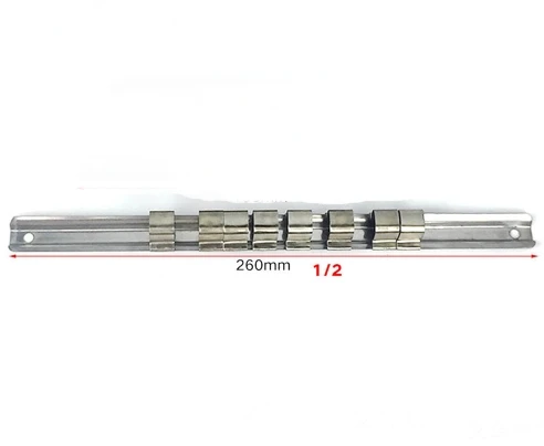 260mm 3 шт. 1/4 ''3/8'' 1/2 ''держатель для гнезда для хранения рельсов, для самостоятельного хранения, гнездо для раздвижных рельсов, детали для инструментов, торцевой ключ - Цвет: 260mm