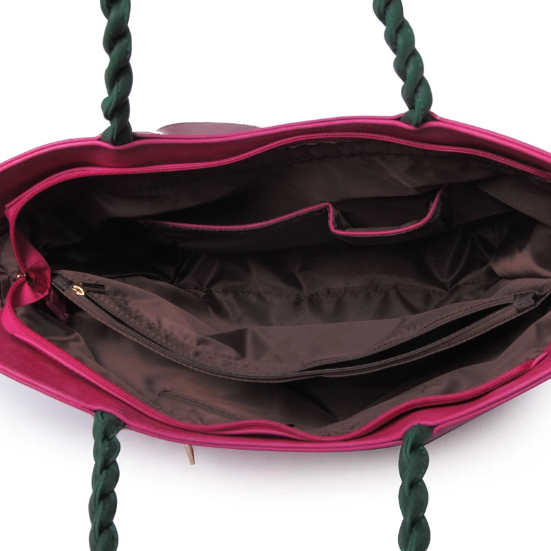 Женская сумка тоут LADSOUL тканая высокого качества с большим цветком A741/g 2018|luxury women bags|bag totewomen shoulder bag |