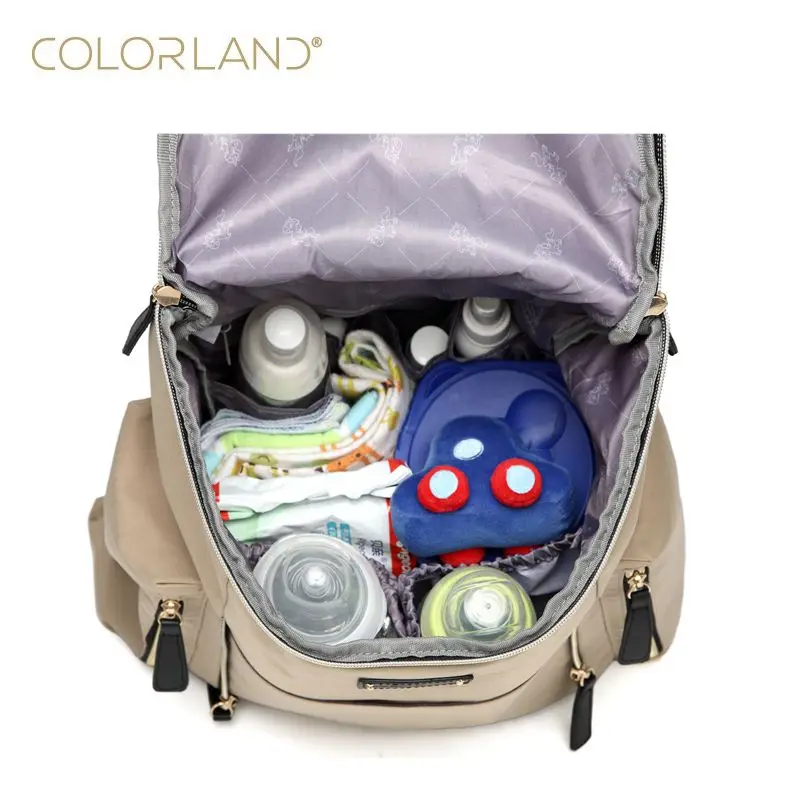 Сумка для мам COLORLAND Модный брендовый вместительный рюкзак подгузников