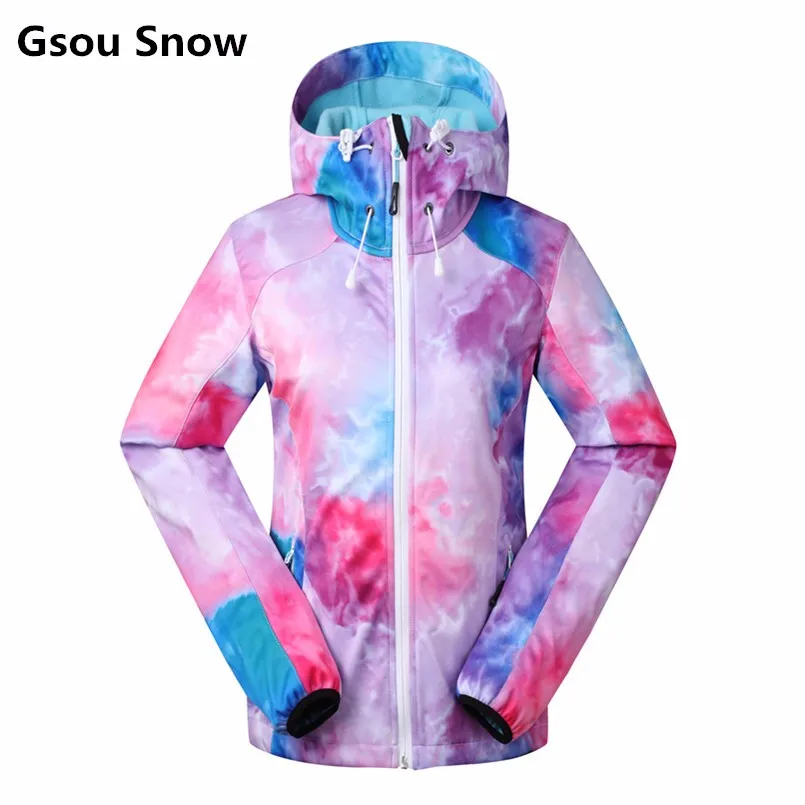 Gsou Snow куртка женская ветровка спортивный костюм мужской спортивная одежда ветровка женская непромокаемая куртка женская спортивная куртка