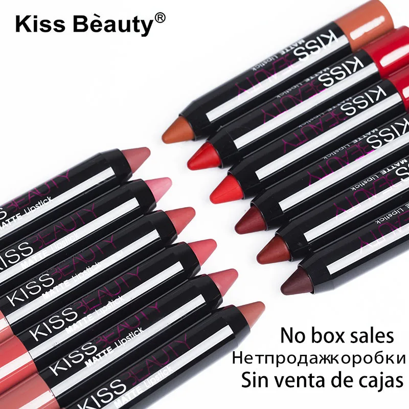 Maquiage lip kit matte Lipstick makeup set 12pcs/lot Red color Waterproof Nutritious Velvet stick Tint Nude batom lipgloss |
