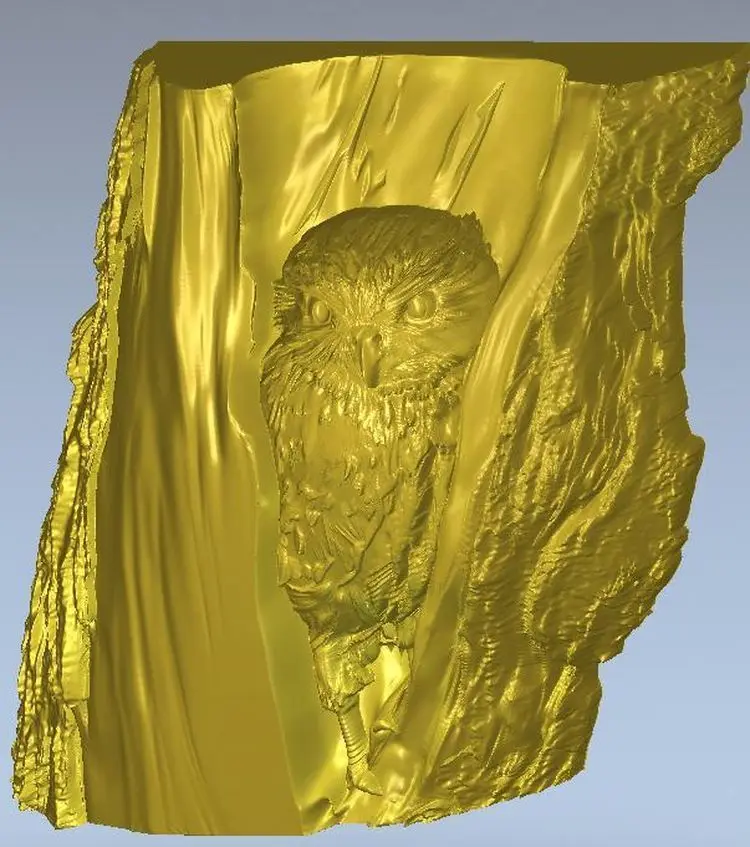 3d модель рельеф для ЧПУ в формате STL файл сова|Фрезы по дереву| |