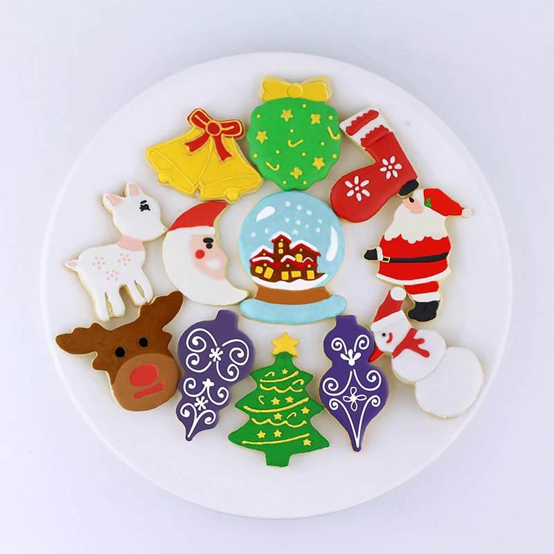 Нержавеющая сталь Рождественский Снеговик Санта Клаус лося колокольчик сапоги