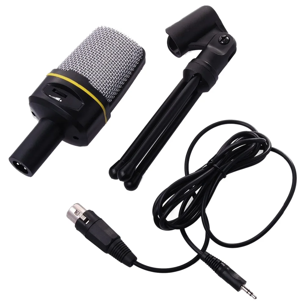 Динамический микрофон для настольного типа конденсаторный с кабелем штатива