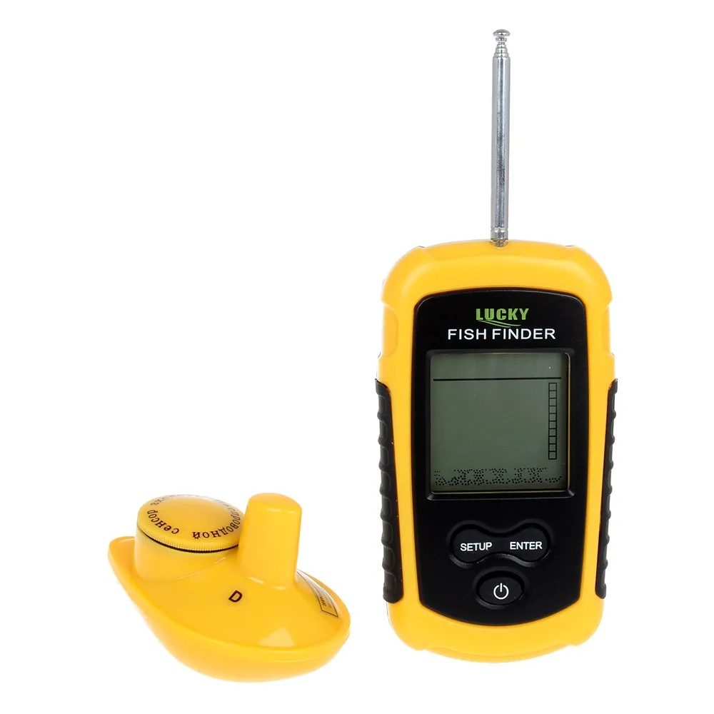 Lucky FFW1108-1 Портативный 100 м Беспроводной Рыболокаторы сигнализации 40 м/130FT Sonar