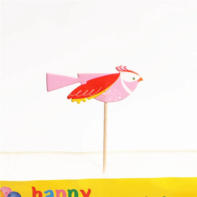 24 шт./лот Новый Дизайн милые птицы тематических вечеринок мультфильм кекс