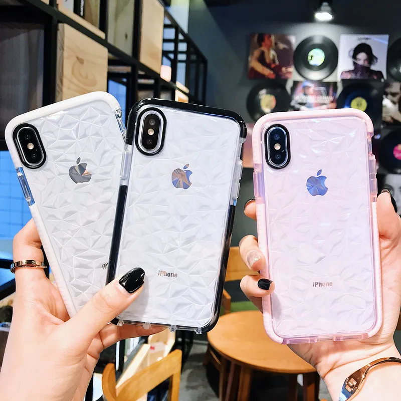 Роскошный блестящий силиконовый защитный чехол для iPhone X 7 8 6s Plus XR XS MAX | Мобильные