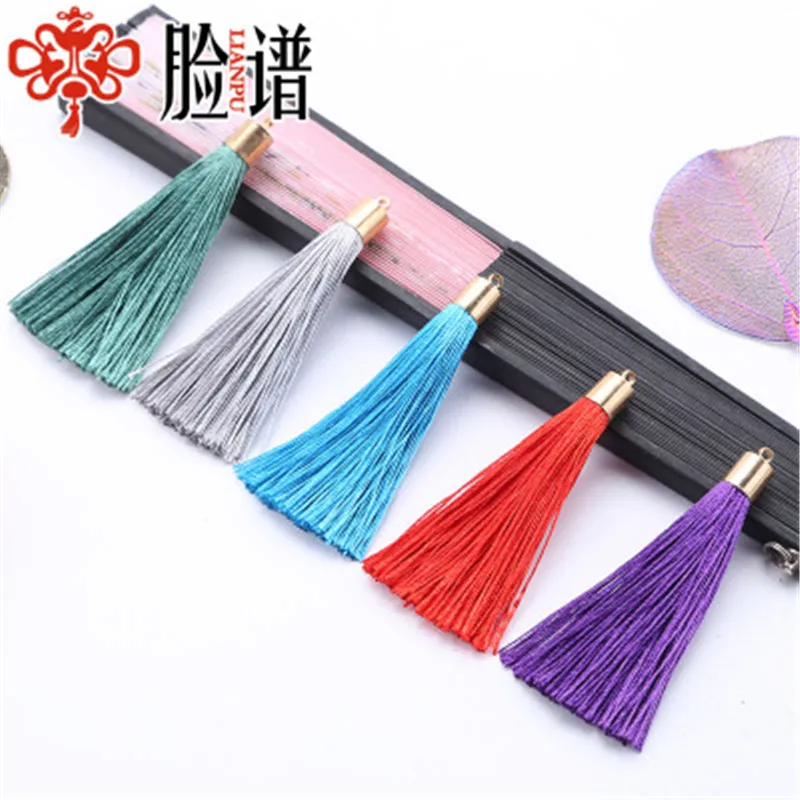 Новый 20 шт/партия 6 см длинный разноцветный ледяной шелк полиэстер кисточки