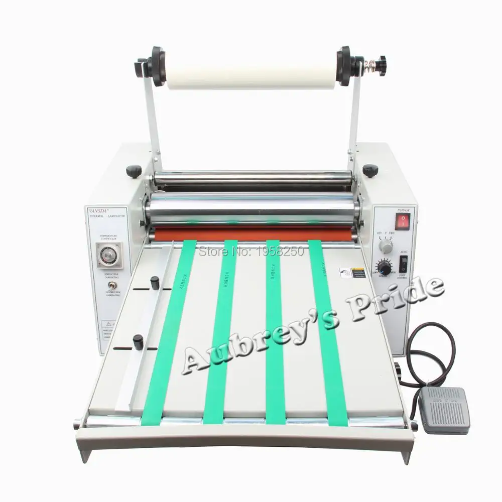 

Auto Feeding 15In 380mm Heavy Duty Steel Roller Cold Hot Thermal 2 Function Speed Adjust Cold Laminating Machine Roll Laminator
