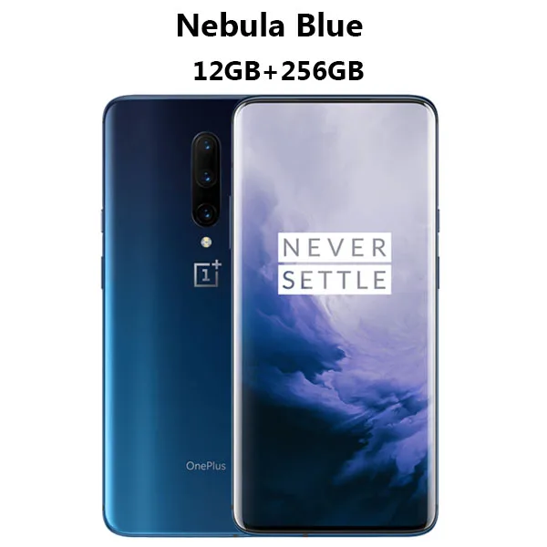 NebulaBlue 12GB 256G Oneplus 7 Pro мобильный телефон 8 Гб 256 г Snapdragon855 Octa Core 6,6" 1440x3120p 19,5: 9 Полный Экран 16MP+ 48MP Камера NFC - Цвет: NebulaBlue 12GB 256G