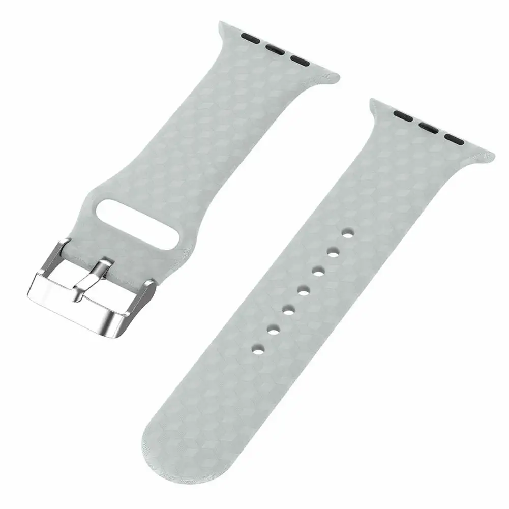 Силиконовый ремешок для Apple Watch 38 мм 42 IWatch 4 Band 44 40 спортивный браслет 3 2 1