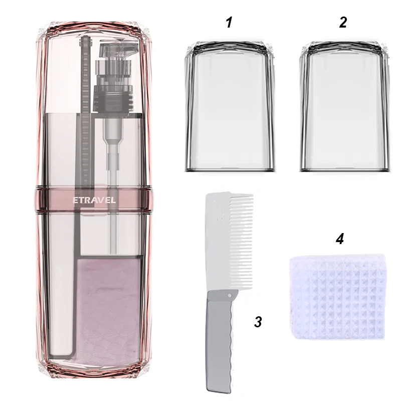 Style2 UNTIOR 5 шт. набор аксессуаров для ванной комнаты пластиковый креативный портативный дорожный набор стаканчиков для мытья зубных щеток зубная паста коробка для хранения туалетных принадлежностей - Цвет: Style2
