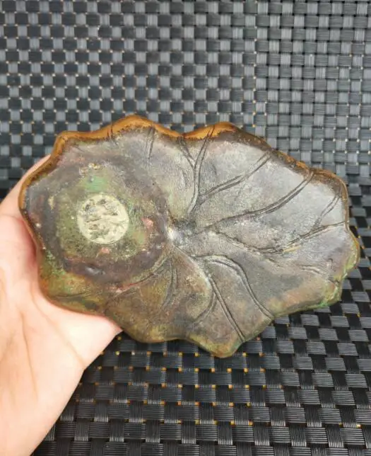

Chinese brass archaize lotus young monk insert incense