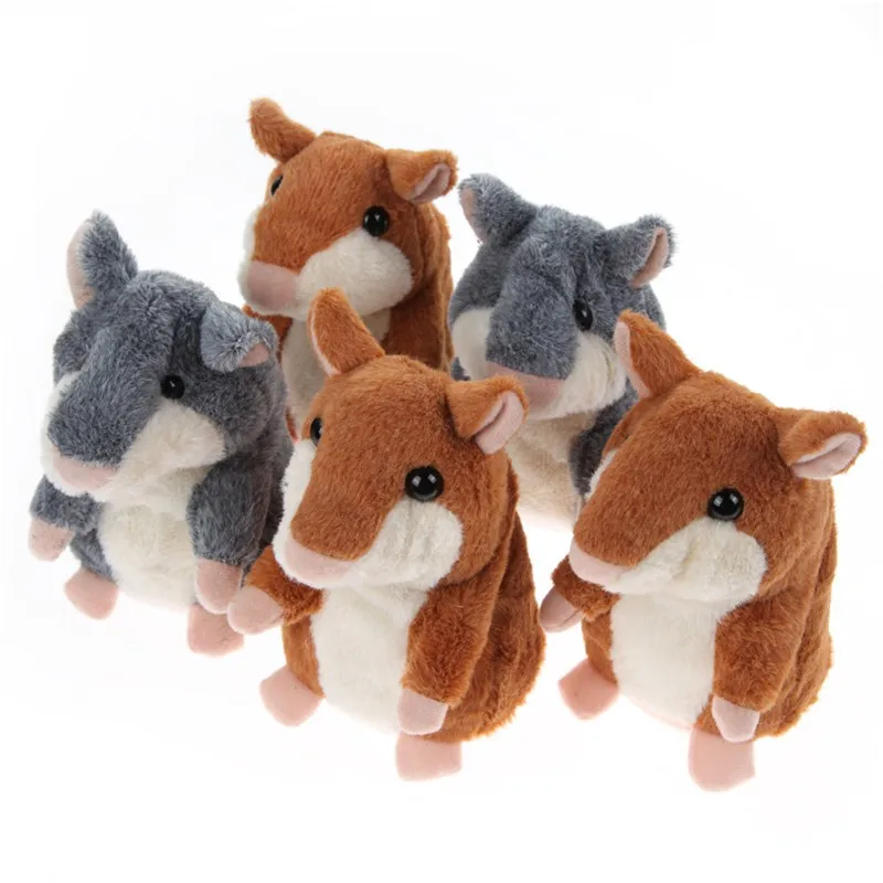 Милый интерактивный хомяк электронные питомцы игрушки робота запись звука Speking