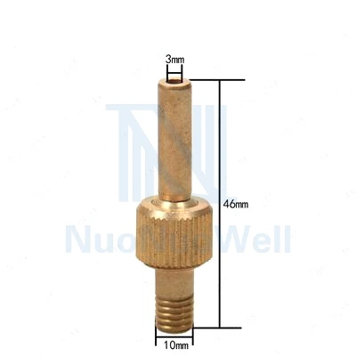 NuoNuoWell 10 шт-упаковка сопло водяного занавеса M6/M8/M10/M12 Латунное микро прямое струйное сопло 360 Регулируемый универсальный Спринклер - Цвет: M10
