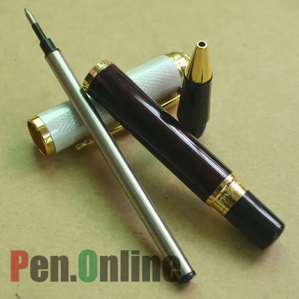 Роликовая шариковая ручка новинка DIKAWEN 821 винный мрамор белая крышка высокое
